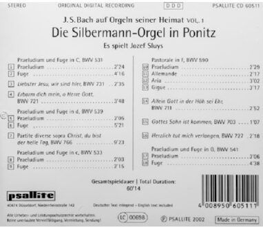 J.S. Bach Auf Orgeln Sein - Johann Sebastian Bach