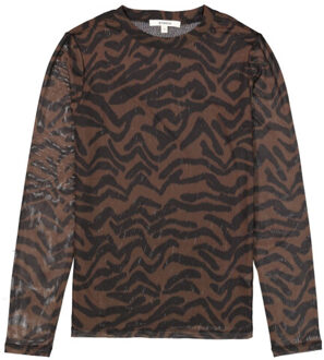 j50011 ladies t-shirt ls Zwart - M