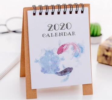 Jaar Eenvoudige Mini Cactus Kat En Peer Desktop Papier Kalender Dagelijks Scheduler Tafel Planner Jaarlijks Agenda Organisator 05