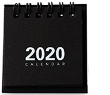 Jaar Eenvoudige Mini Creatieve Tafel Kalender Eenvoudige Desktop Spoel Notepad Kraftpapier Dagelijkse Kalender Jaarlijkse Agenda Organisator zwart
