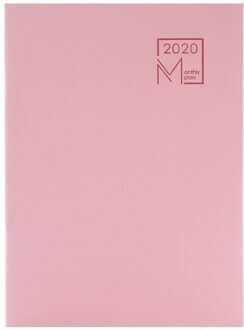 Jaar Kalender Schema Maandelijkse Planner Notebook Agenda Organizer B5 Notebook Briefpapier Roze