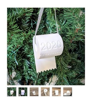 Jaar Kerstboom Ornamenten Hanger Opknoping Xmas Decor Voor Home Party Decoraties Diy Toiletpapier Hanger