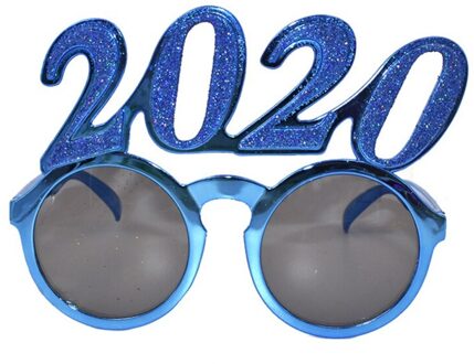 Jaar Lenzenvloeistof Grappige Glitter Eyewear Oudejaarsavond Party Bril Foto Prop Voor Gelukkig Nieuwjaar