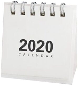 Jaar Mini Kalender Creatieve Eenvoudige Bureau Coil Notepad Kraftpapier Kalender Dagelijkse Schema Jaarlijks Agenda Organisator