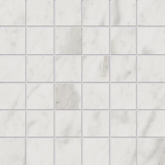 Jabo Tegelsample: Jabo Velvet White mozaïek 5x5cm