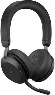 Jabra Evolve2 USA B MS TEAMS 75 Draadloze Office Headset met oplaadstandaard Zwart