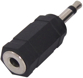 Jack 3.5 Female Stereo 3pole 3.5mm Jack Socket to 3.5 Mono Plug Connector Alloy Earphone Adapter Male to Female Adapter