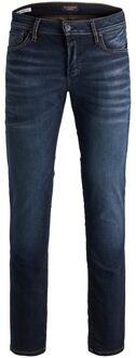 Jack and Jones JEANS INTELLIGENCE slim fit jeans Tim blue denim Blauw - 27-32