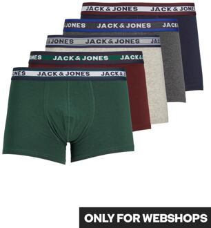 Jack & Jones 5P Heren Boxershorts - Maat L