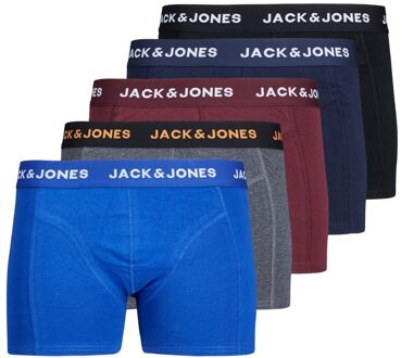 Jack & Jones 5P Multi Heren Boxershorts - Maat L