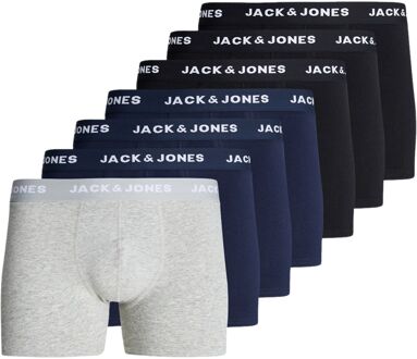 Jack & Jones Anthony Trunk Boxershorts Heren (7-pack) navy - zwart - grijs - L