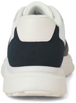 Jack & Jones Aspire Runner Polyurethaan Heren Witte Castlerock/Navy Blazer Sneakers - maat EU 44.5 / UK 10