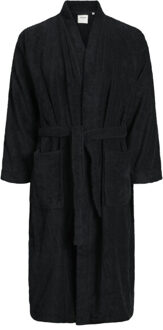 Jack & Jones Badjas heren badstof jacsolid bathrobe Zwart - S / M