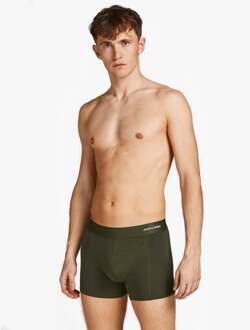 Jack & Jones BASIS BAMBOE Heren 3-Pack Boxershorts Forest Night Groen