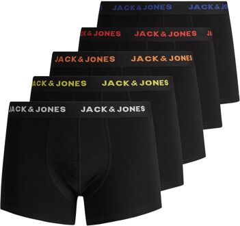Jack & Jones Black Friday Trunks Heren (5-pack) zwart - geel - rood - blauw - S