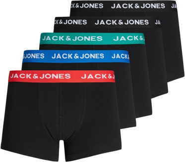 Jack & Jones Boxershorts heren jachuey 5-pack Zwart - S