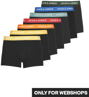 Jack & Jones Boxershorts heren jacvito effen 7-pack Zwart - S