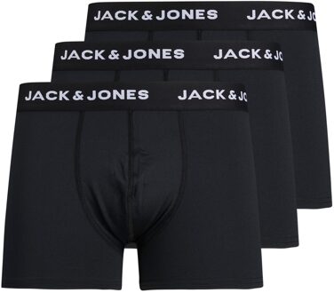 Jack & Jones Boxershorts heren microfiber trunks jacbase 3-pack Zwart - L