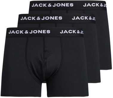 Jack & Jones Boxershorts heren microfiber trunks jacbase 3-pack Zwart - XL