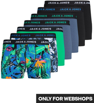Jack & Jones Boxershorts heren trunks jacflower 7-pack Print / Multi - L