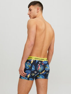 Jack & Jones Boxershorts heren trunks jacflower bird print 3-pack Veelkleurig - XL