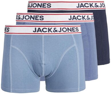 Jack & Jones Boxershorts JACJAKE Trunks 3-pack Vintage Blue / Navy-M