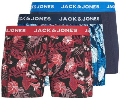 Jack & Jones Boxershorts jongens jacjoel floral print 3-pack Print / Multi - 140