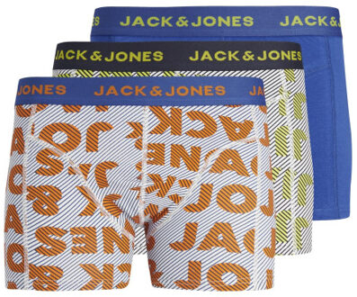 Jack & Jones Boxershorts jongens jaclogo 3-pack Wit - 128