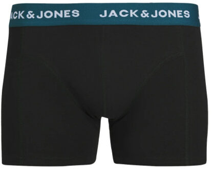 Jack & Jones Boxershorts trunks jacjonas 3-pack - maat 176 Zwart