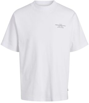 Jack & Jones Branding Crew Neck Tee Bright White Jack & Jones , White , Heren - 2Xl,Xl,L,M