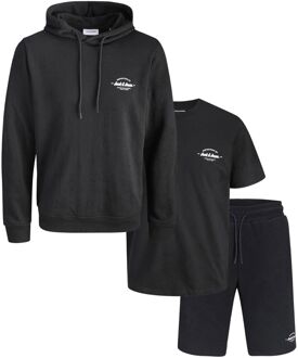 Jack & Jones Brandon Hooded Sweat Tee and Short Set Heren - L
