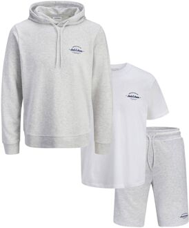 Jack & Jones Brandon Hooded Sweat Tee and Short Set Heren - M