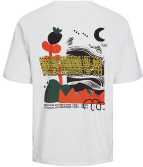 Jack & Jones Canon wide fit tee Wit - M