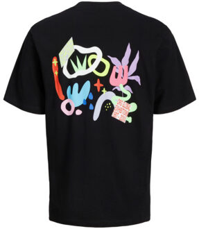 Jack & Jones Canon wide fit tee Zwart - XL