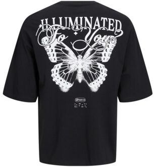 Jack & Jones Charge oversize fit tee Zwart - L