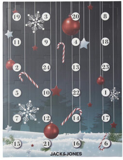 Jack & Jones Christmas Calendar Socks Heren Zwart - ONE SIZE