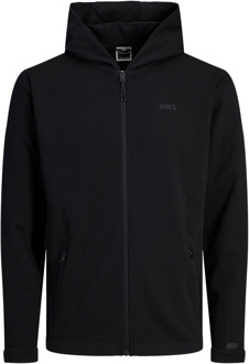 Jack & Jones Cloud zip sweat hood Zwart