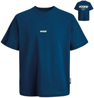 Jack & Jones Club Back Text Print SS Shirt Heren (plussize) - 2XL