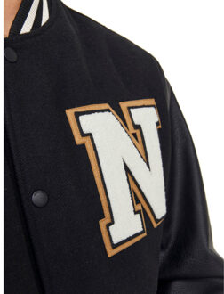 Jack & Jones College wool blend bomber Zwart - XL