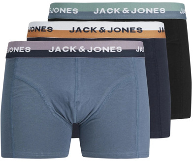 Jack & Jones Comfort Trunks 3-Pack Katoenen Ondergoed Jack & Jones , Multicolor , Heren - 2XL