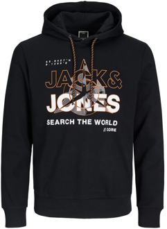 Jack & Jones Comfortabele hoodie met verstelbare capuchon Jack & Jones , Black , Heren - 2XL