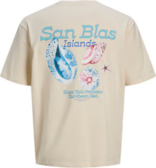 Jack & Jones Conte wide fit tee Beige - XXL