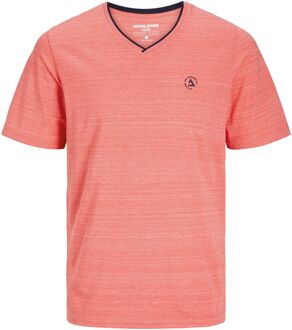 Jack & Jones Core Contrast V-neck Shirt Heren oranje - L