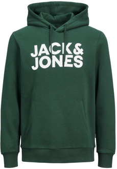 Jack & Jones Corp Logo Hoodie Sweatshirt Jack & Jones , Green , Heren - M,S