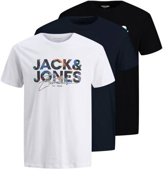Jack & Jones Crew Neck Shirts Heren (3-pack) - M