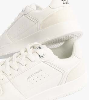 Jack & Jones EALING PU Heren Sneakers Wit/Wit - maat EU 40.5 / UK 7