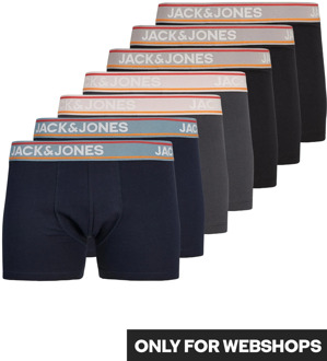 Jack & Jones Effen boxershorts heren trunks jackylo 7-pack Print / Multi - L