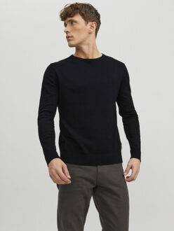Jack & Jones Emil knit crew neck Zwart - XXL