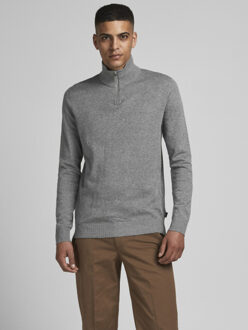 Jack & Jones Emil knit half zip Grijs - XL