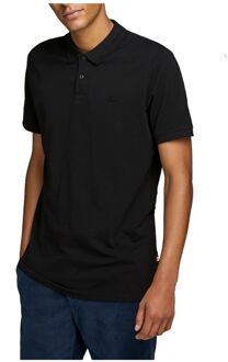 Jack & Jones ESSENTIALS Basic slim fit polo zwart